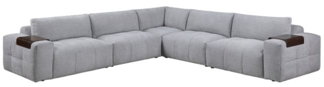 Homelegance® Tidal 5-Piece Gray Modular Sectional-0