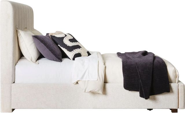 Signature Design by Ashley® Shoralli Beige Queen Upholstered Storage Panel Bed-3