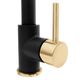 ZLINE Autograph Edition Champagne Bronze/Matte Black Gemini Pull Down Single Handle Kitchen Faucet-2
