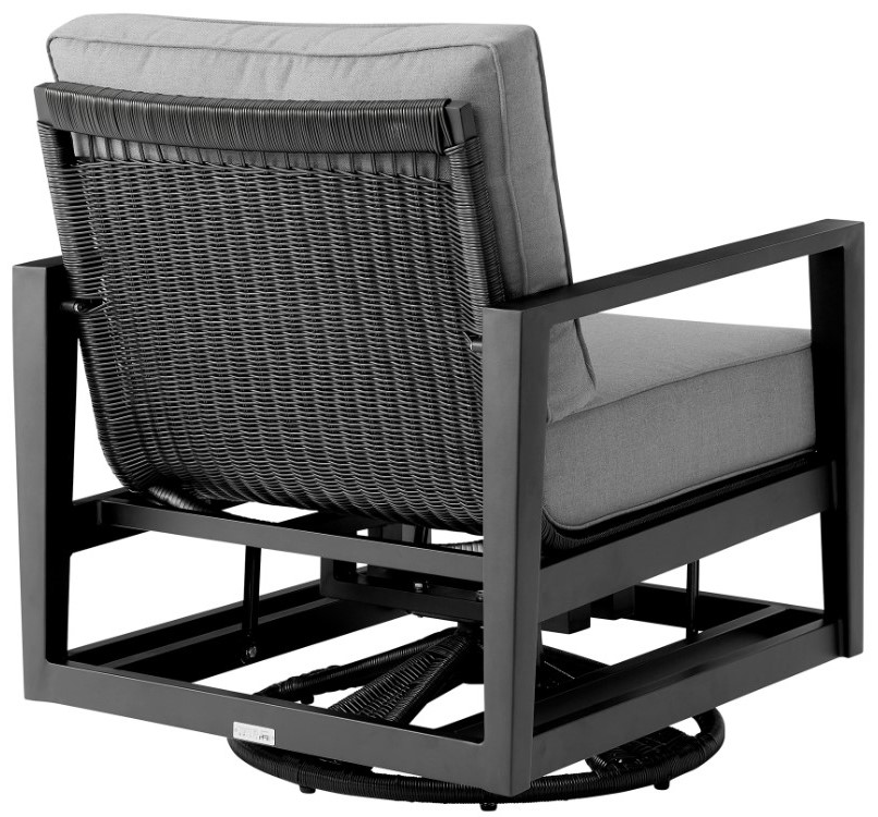 Armen Living Grand Swivel Glider Chair - Thumbnail 4