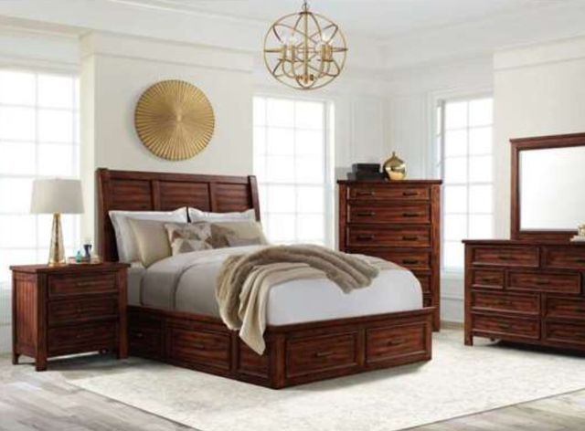 Elements International Sullivan Rich Cherry Chest-1