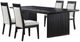 Coaster® Brookmead 5-Piece Black/Ivory Leaf Dining Set-0