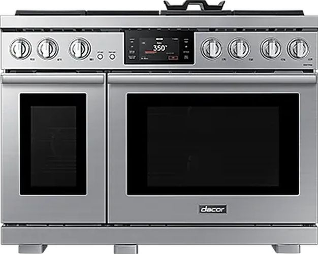 Dacor® 48'' Silver Stainless Smart Pro Style Dual Fuel Range with Embedded Griddle-0