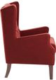 Olliix by Madison Park Red Maxwell Button Tufted Wing Chair-1