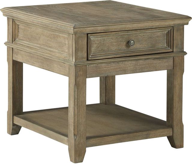 Signature Design by Ashley® Janismore 2 Piece Grayish Brown Living Room Table Set-1