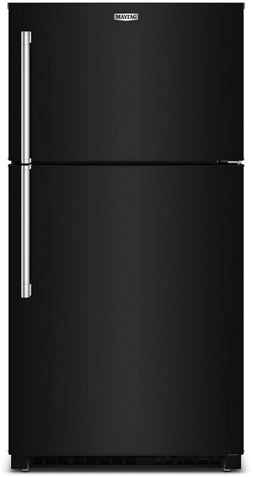 Maytag® 33" 21 Cu. Ft. Black Top Freezer Refrigerator with Garage Mode-0