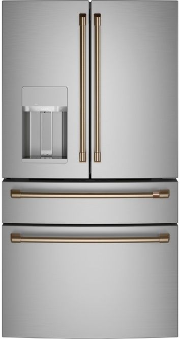 Café™ 4 Piece Brushed Bronze Refrigeration Handle Kit-2