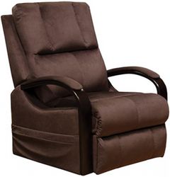 American Wholesale Furniture Chandler Walnut Heat and Massage Lift Chair