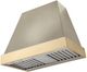 AGA Euclid 36" Fawn Wall Mounted Range Hood with Polished Brass Trim-0