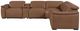 Flexsteel® Camden Dusty Taupe Leather Power Reclining Sectional with Custom Layout Options-3
