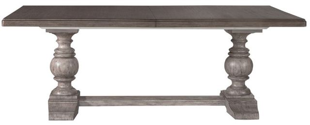 Liberty Furniture River Place Tobacco Dining Table with Riverstone Gray Base-3