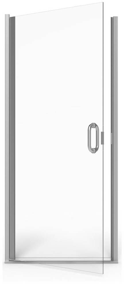 American Standard Brushed Nickel Semi-Frameless Single Swing Shower Door-0
