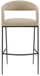Armen Living Ramona Beige/Black Bar Stool-1