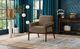 Elements International Ava Cherry/Langley Cocoa Chair-1