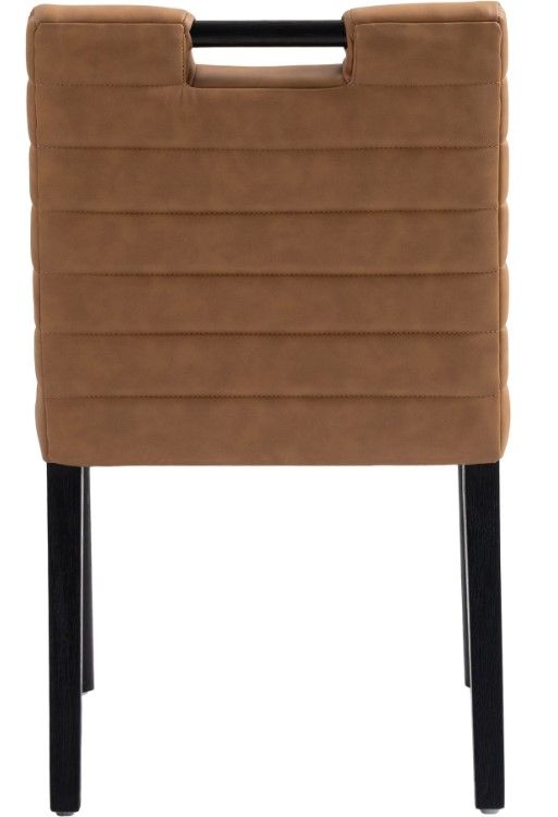 Meridian Furniture Aimee Cognac Leather Dining Side Chair-4