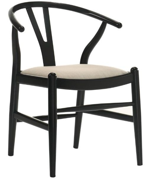 Coaster® Dinah Black Wishbone Dining Side Chair -0