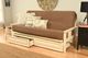Kodiak Furniture Monterey Marmont Mocha/Antique White Full Storage Futon with Mattress-1