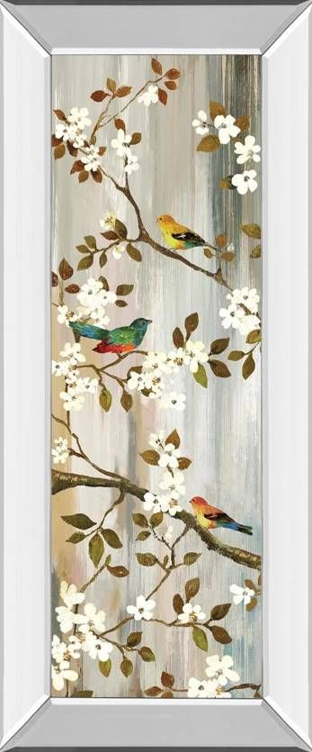 Classy Art Bloom II by Asia Jensen Mirrored Frame Wall Art-0