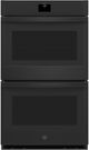 GE® 30" Black Double Electric Wall Oven-0