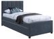 Meridian Furniture Hudson Navy Twin Upholstered Trundle Bed-0