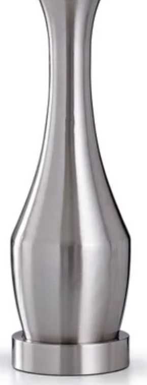 Stylecraft Brushed Steel/White Touch Table Lamp-2