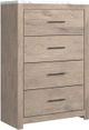Signature Design by Ashley® Senniberg 5-Piece Light Brown/White Queen Panel Bed Set-4
