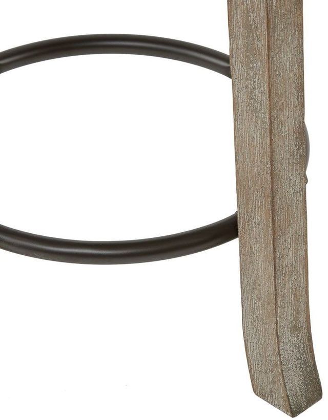 Olliix by INK+IVY Grey Oaktown Swivel Counter Stool-1