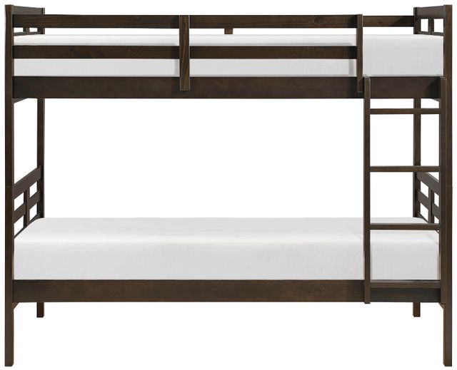 Homelegance® Darden Dark Brown Twin over Twin Youth Bunk Bed-2