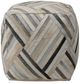 Dovetail Furniture Edith Brown/Gray/Natural Pouf-1