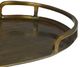 Dovetail Furniture Fatima 2-Piece Antique Brass Tray Set-1