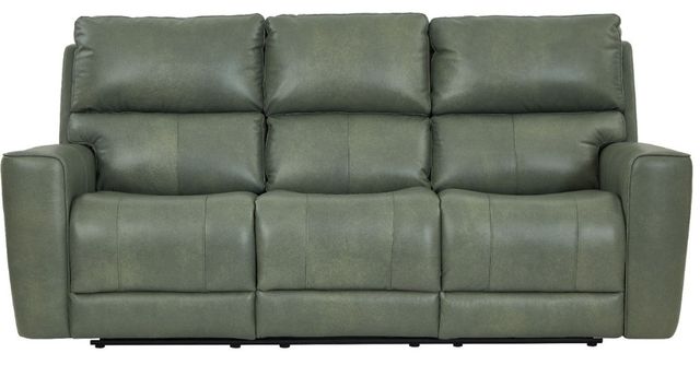 Leather Italia™ Cambria Ladero Sage Moss Power Reclining Sofa-2
