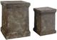 A & B Home 2-Piece Brown Pedestal Set-0