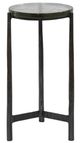 Uttermost® Eternity Glass Top Accent Table with Dark Gunmetal Base-0
