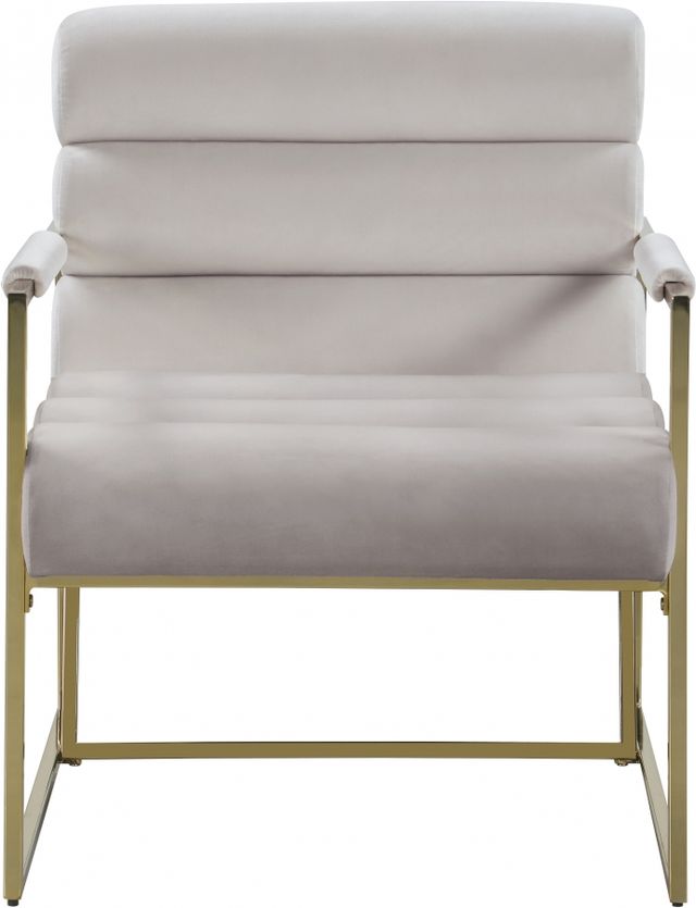 Meridian Furniture Zayne Cream Velvet Accent Chair-1