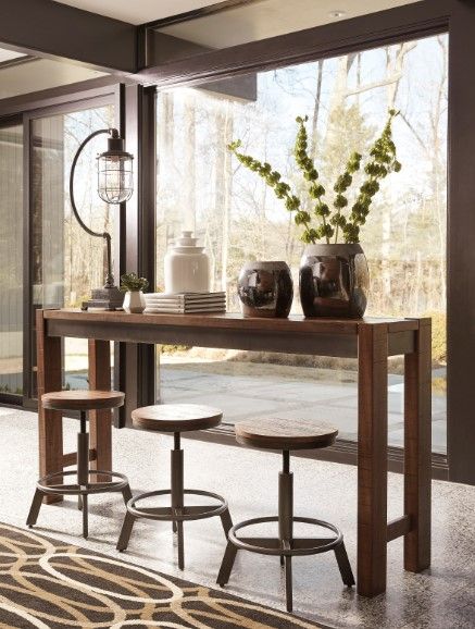 Signature Design by Ashley® Torjin 5-Piece Brown/Gray Counter Height Dining Set-3