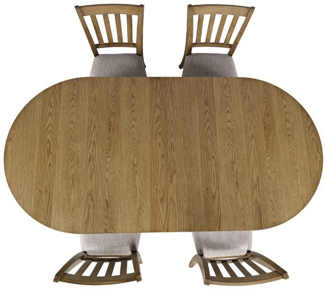 Jofran Inc. Brentwood 5-Piece Cascade Oak Dining Table Set-1