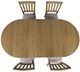 Jofran Inc. Brentwood 5-Piece Cascade Oak Dining Table Set-1