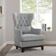 Mazin Furniture Adriano Light Gray Upholstered Accent Chair-4