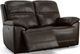 Flexsteel® Jackson Dark Brown Power Reclining Loveseat with Power Headrests-1