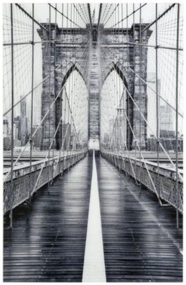 YHD Urban Crossing Glass Art-0