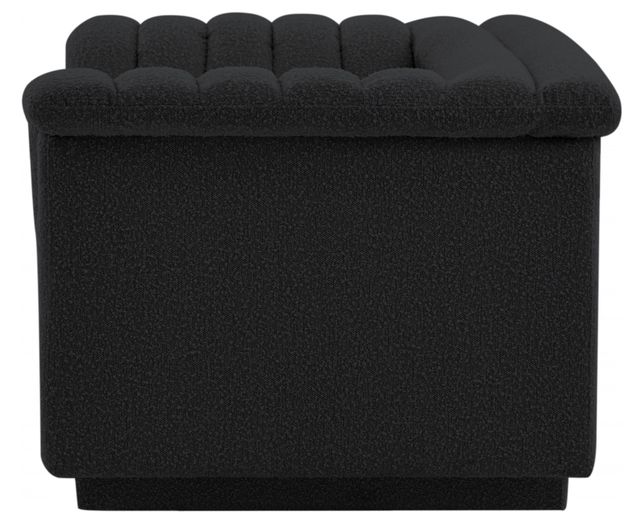 Meridian Furniture Cascade Black Boucle Fabric Chair-3