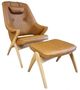 Fjords® Customizable Bravo Norsk Chair with Footstool-0