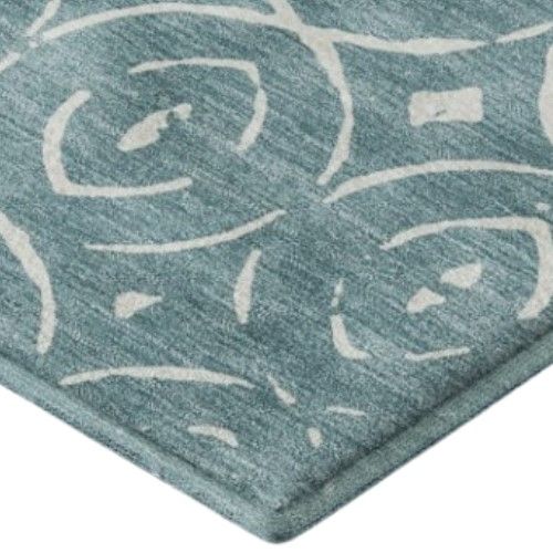 Dalyn™ Rug Company The Reserve TR12 Turquoise 5'x8' Area Rug-2