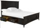 Magnussen Home® Westley Falls Graphite King Panel Bed with Storage Rails-4