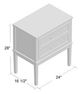 Elements International Bruno Dark Charcoal Nightstand-3
