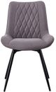 Coaster® Diggs 2-Piece Grey/Gunmetal Swivel Dining Chairs-1
