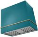 AGA Loge 48" Piccadilly Red Wall Mounted Range Hood with Polished Chrome Trim-0