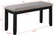 Crown Mark Paige 6-Piece Black/Light Gray Dining Set-4