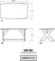 Unwasted® Share Tan Plastic Outdoor Coffee Table-1