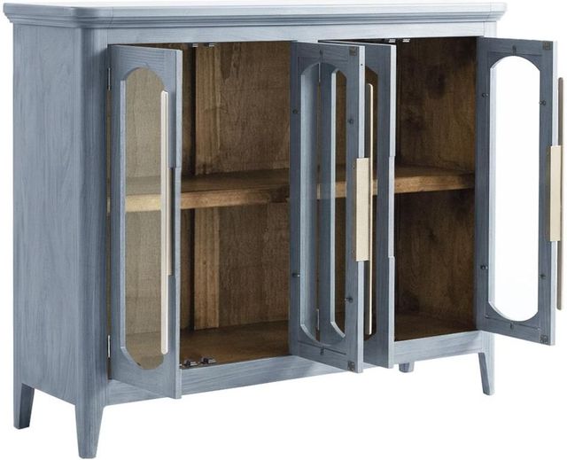 International Furniture Direct Brava Blue 4-Door Console-4